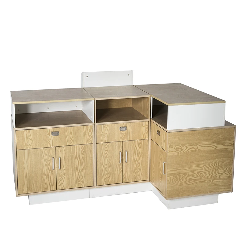 Заказной китайский супермаркет oem на продажу/деревянные кассовые стойки