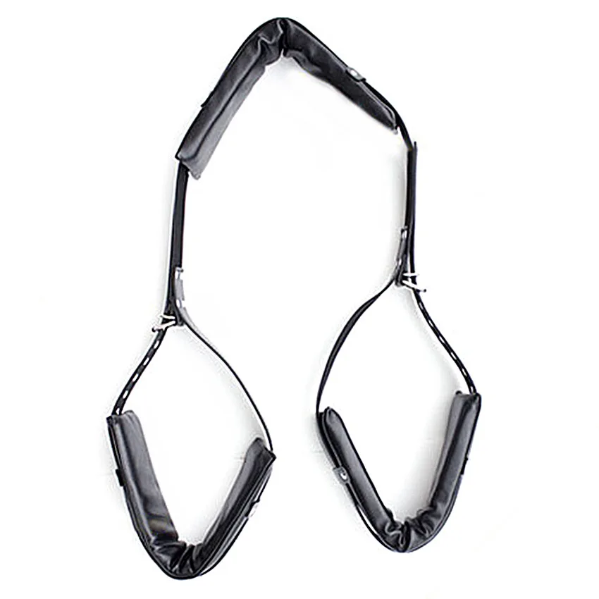 BDSM Women's Leather Split Leg Spreader Strap Bondage Adult Couple Bed Sex Toy Open Leg Restraints BDSM Women's Leather Split Leg Spreader Strap Bondage Adult Couple Bed Sex Toy Open Leg Restraints