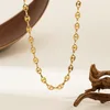 Pig Nose Necklace Oro