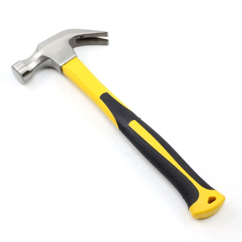 American Type 8oz 16oz 20oz Claw Hammer With Plastic Coated Fiberglass Handle