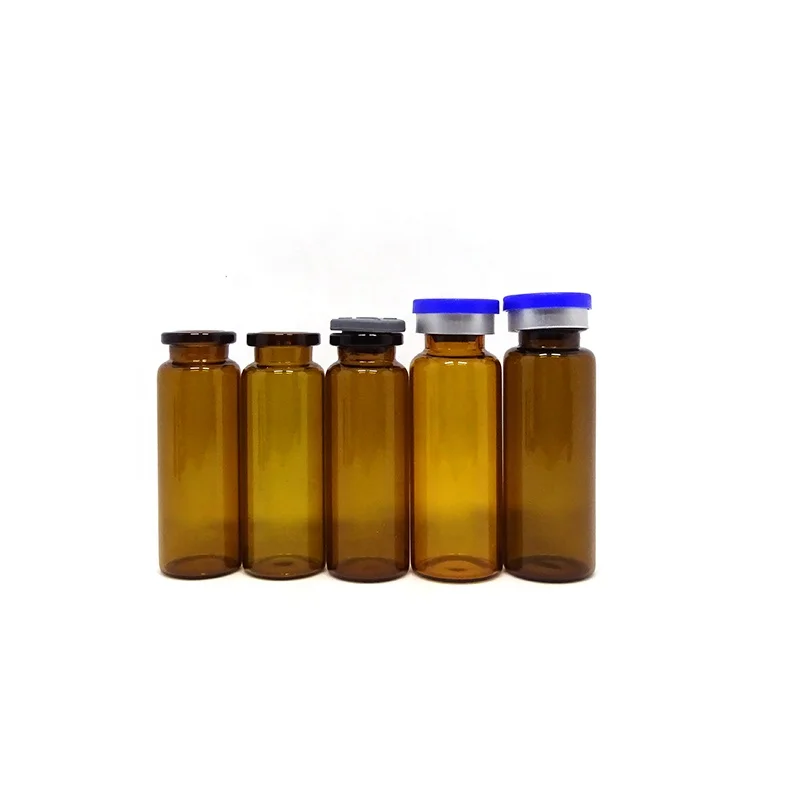 3ml 5ml 6ml 7ml 8ml 10ml Amber Glass Vial Apothecary Bottle for Medical and Cosmetic