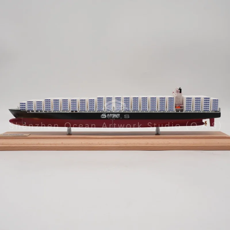 Exquisite COSCO container ship model adopts professional model making techniques to restore authentic transport ship structure and exterior details. This premium crafts ship model features precise proportional design, refined painting and clear brand logos, presenting realistic marine transportation visuals.Durable materials and fine craftsmanship ensure high simulation quality. It serves perfectly for office ornaments, exhibition displays, shipping gifts and corporate collections.We support personalized customization, color adjustment and bulk wholesale. As a reliable manufacturer, we provide high-quality ship models to global shipping and logistics partners.Amber@vesselmodel.com Tel: +86 18038048785