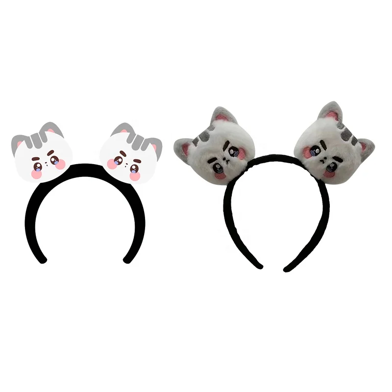 Korean Group Character Girl Cartoon Hairband  Plush Cute Animal Headband