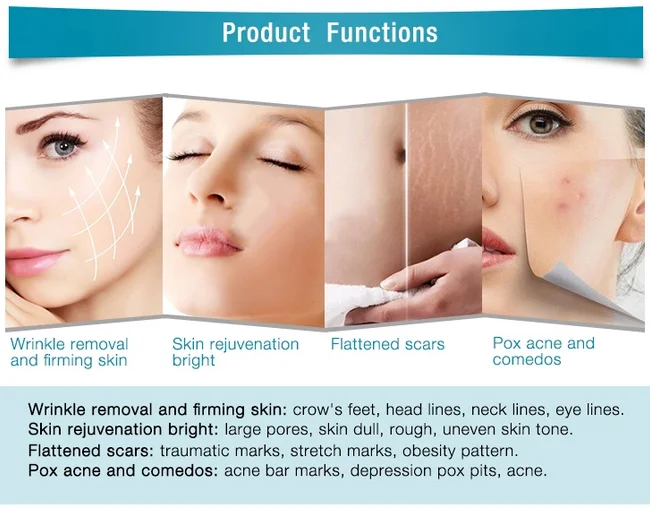 Microneedling Radio Frequency Machine Facial Rf Needle Rf Fractional Micro Needle Disposable Cartridge Fractional Microneedle