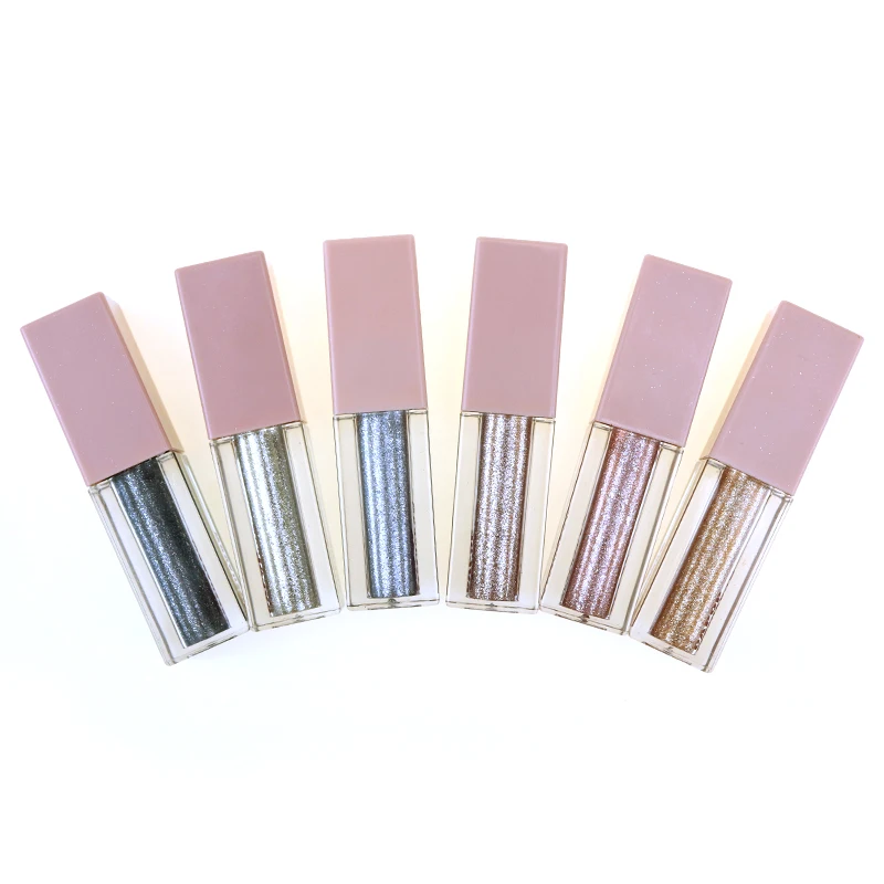 Новый дизайн натуральный крутой Смоки для макияжа глаз пигментированные водостойкие блестящие жидкие Сияющие тени