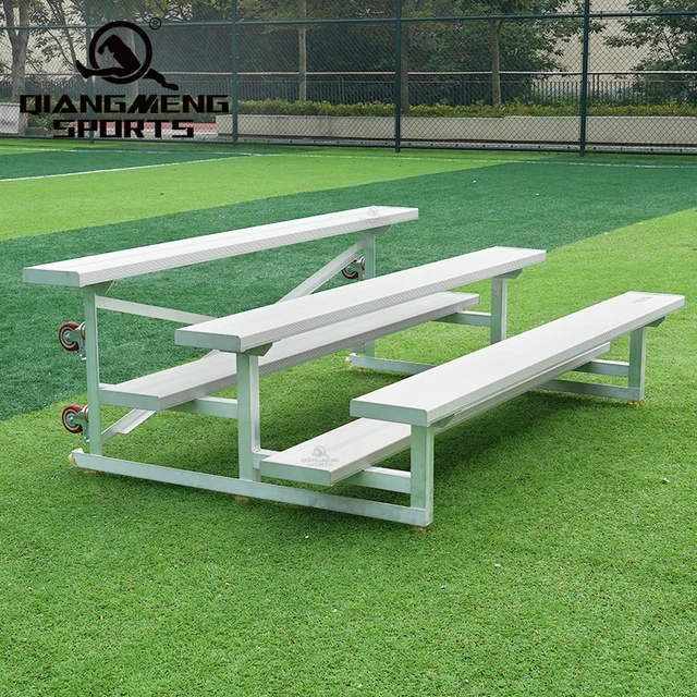 For sale 4 Rows of 9 feet Movable Aluminum Grandstand Indoor Stadium Bleachers