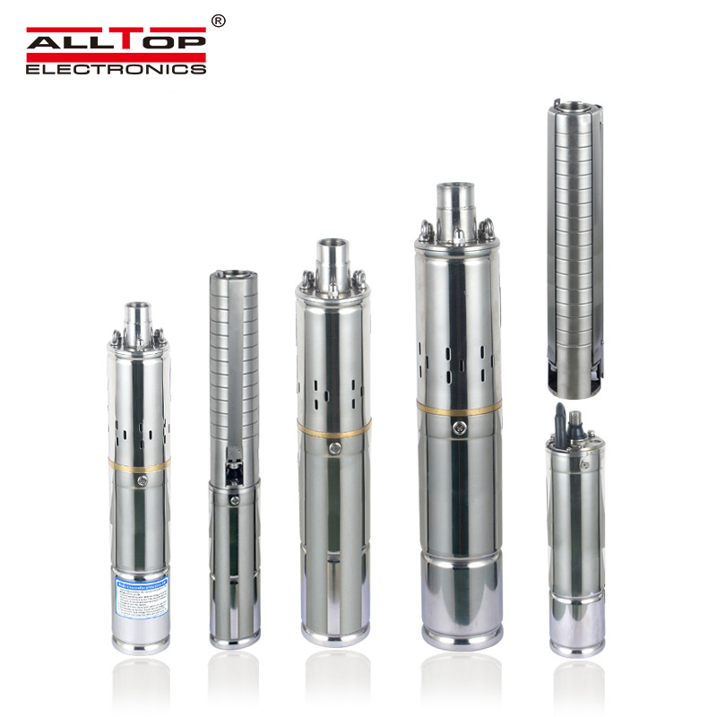ALLTOP 2022 Новый Солнечный водяной насос для глубоких скважин, солнечная энергия, Погружной Солнечный насос, инверторный комплект, полный