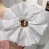 Four-hole lace trim - four layers of white