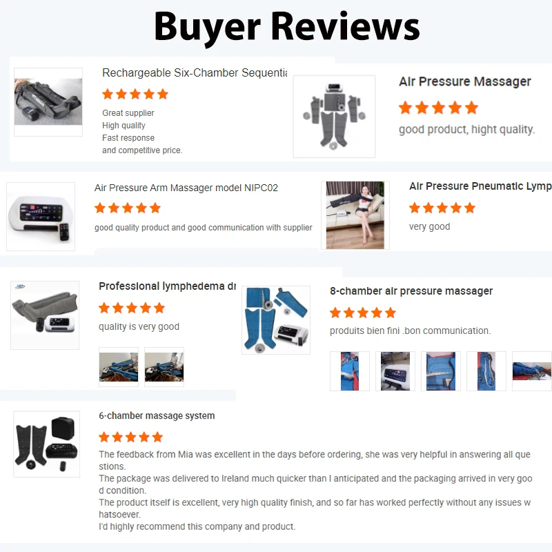 NIPC02 Healthy Medical Care air Pressure Leg Massager Pneumatic Compression Therapy System