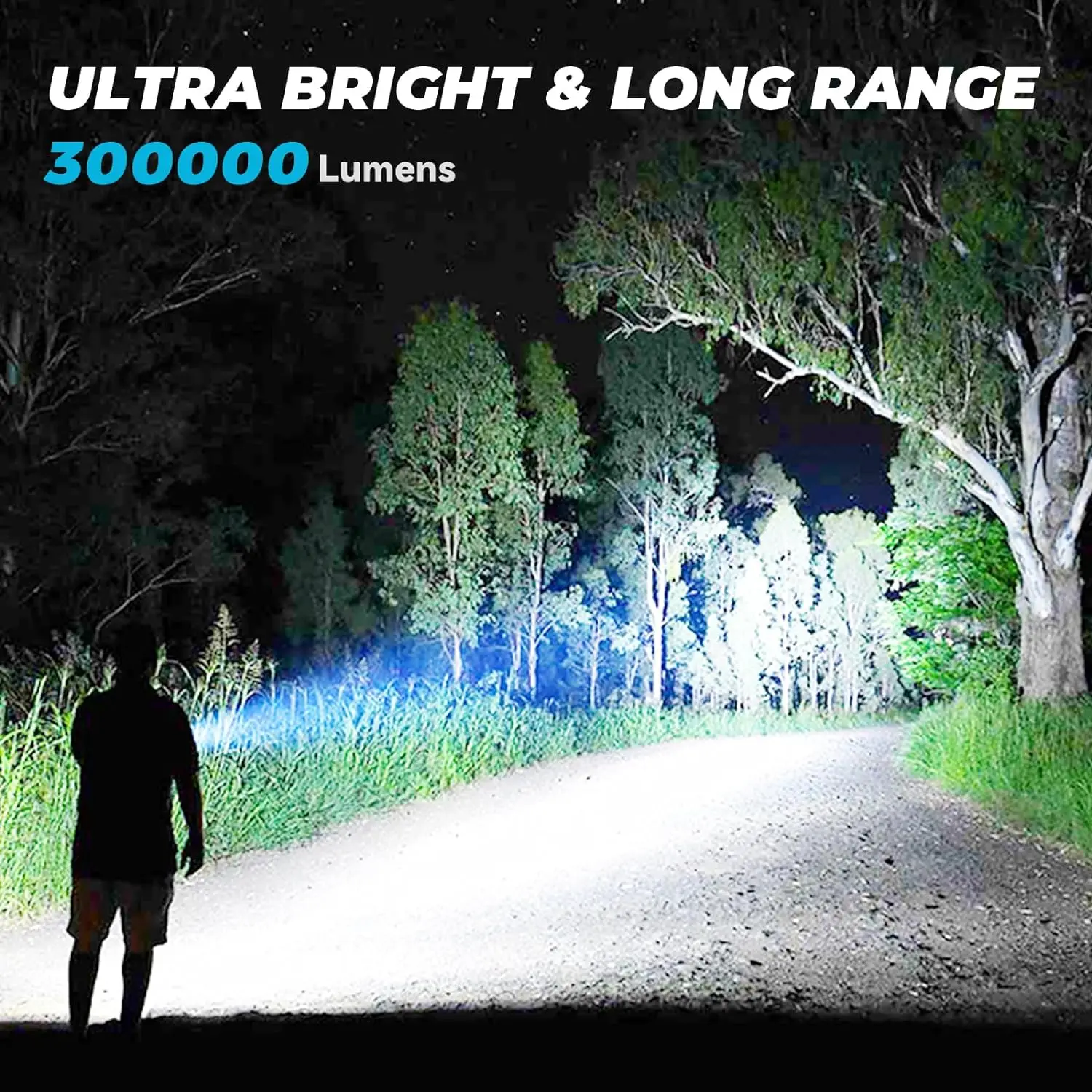 Super Brightness 7 Modes Zoom Rechargeable Electric Detonator Led Flashlight Torch Light Zoomable Long Range