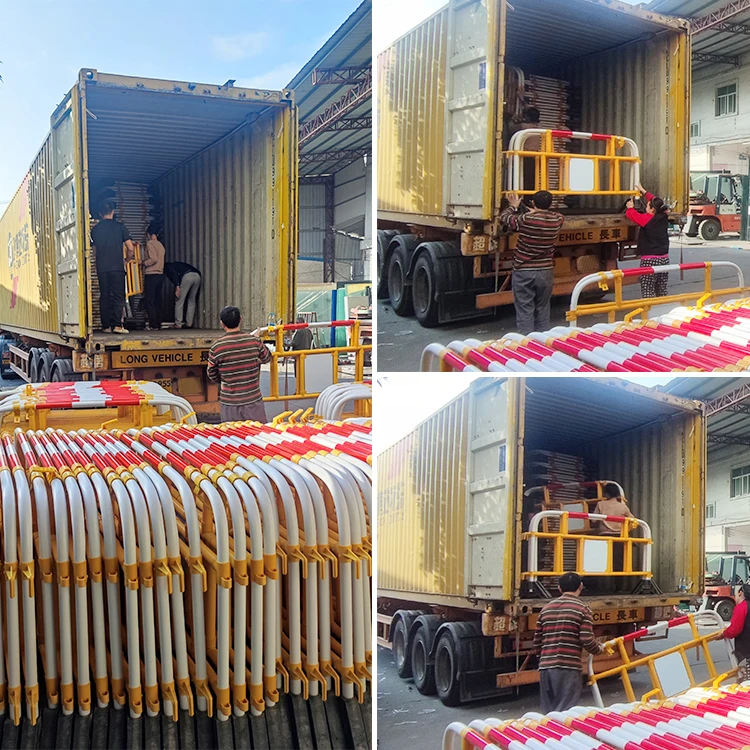 Съемная пластиковая Баррикада с предупреждающим светом, 150 см шириной