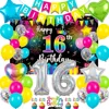 colorful 16th party decor