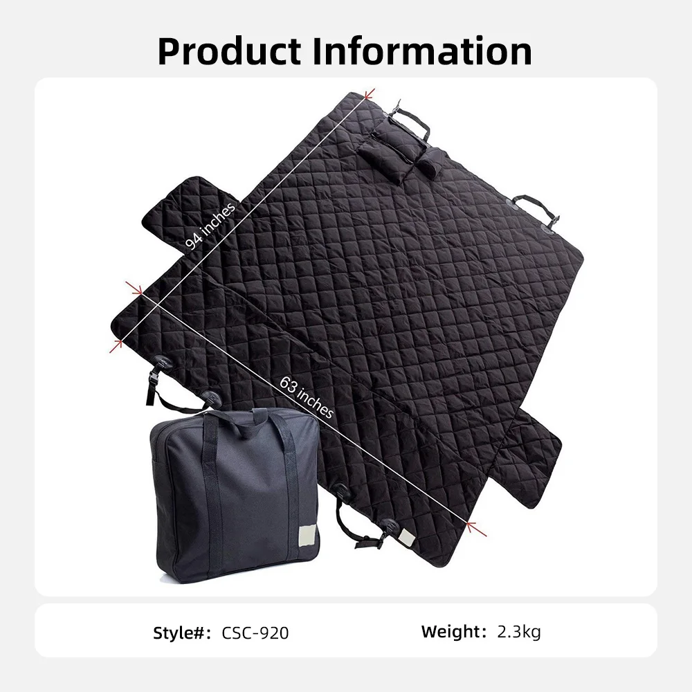 Wholesale Waterproof Back Seat Cover Protector Heavy Duty Nonslip Pet - product detail 6