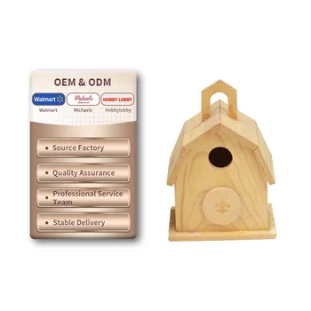 Factory personalised creative shaped wooden birdhouse suitable for outdoor or garden use