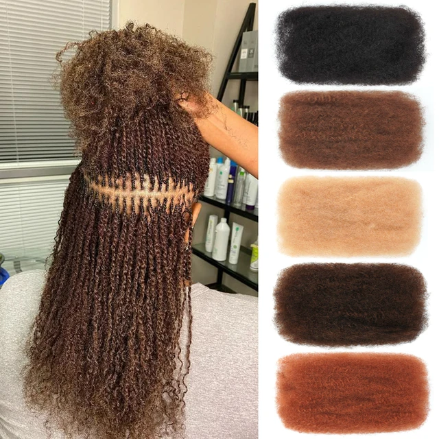KAMA Factory Price Hair 4CW Accessories in Bulk Mixed Wholesale Afro Kinky Bulk Human Hair for Braids Braiding and Twist