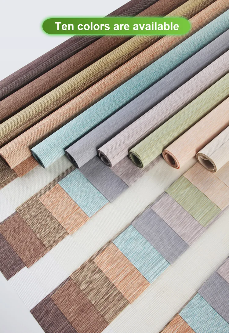 smart home voice app control automatic Electric roller blind motorized shutter Double layer blackout Motorized zebra blinds