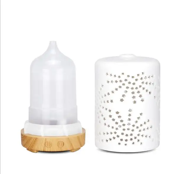 electric ceramic flower fragrance diffuser home car for air freshing