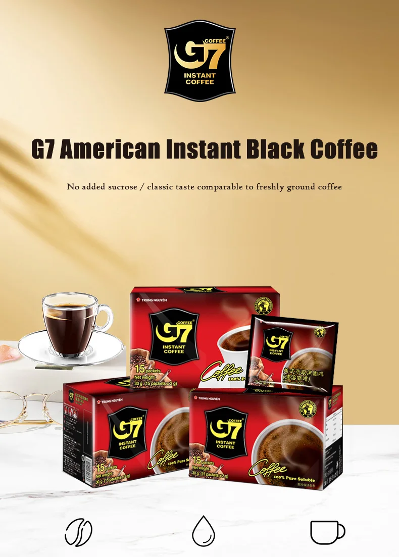 G7 Coffee Mix 3 In 1 Premium Instant Premix High Quality Soluble Cafe