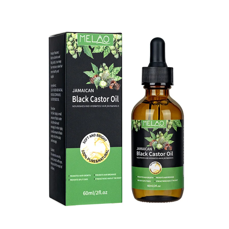 Customized Organic Pure Cold Pressed and Hexane Free Raw Vietnamese Hair Natural Eyelashes Hair Growth Castor Oil for Black Hair