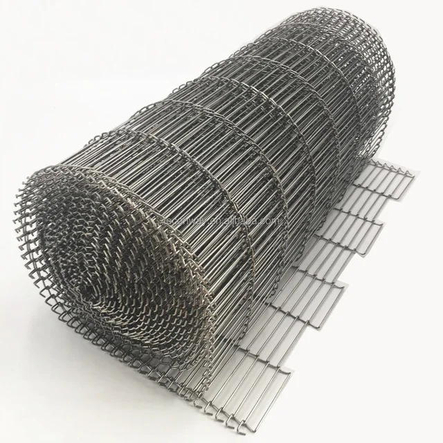 Rich Experienced Maker Customized SUS316 Bestselling Continuous Biscuits Snacks Meat Potato Apple Mesh Belt for Food Conveyor 6