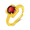 JH0280Yellow Gold-5Garnet