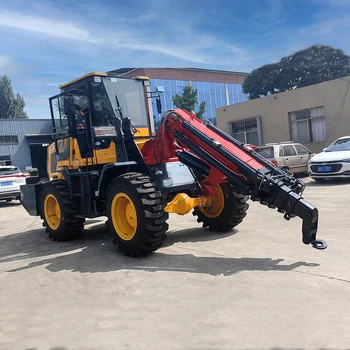 free shipping 4 wheels Telescopic Crane Off Road wheel Crane Material Handler Boom crane with Various lengths of lifting arms