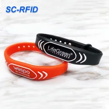 Silicone High Quality tk4100/mifa 1k chip Bracelet with Fast Ship