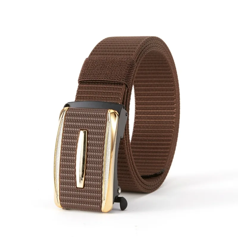 Custom High Quality canvas Strap Automatic Buckle Nylon Belt Male Tactical Waist Belt Men Canvas Fabric Belts