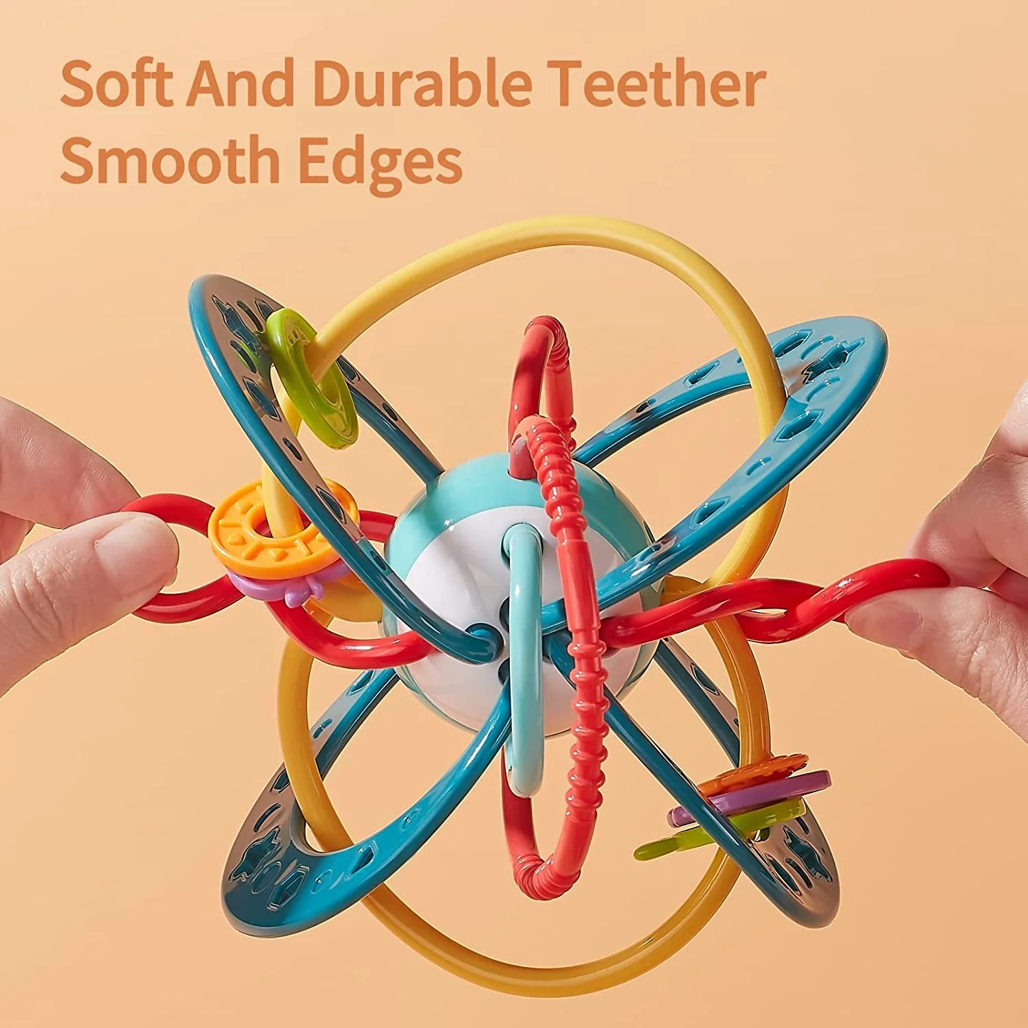 DADI Toys Factory Latest Design Colorful Kids Teething Toy Rattle BPA Free Teething Toy Baby Teething Ball