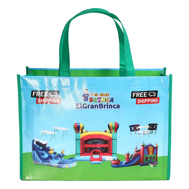 Wholesale Price Custom Printed Recycle Reusable PP Laminated Non Woven Tote Shopping Bags