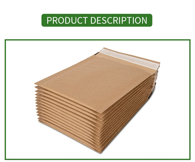 Custom Padded Packaging Kraft Compostable Courier Mailing Biodegradable