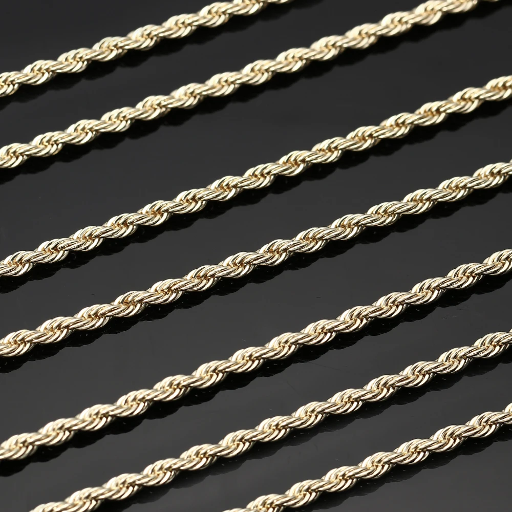 14k gold filled rope store necklace bundle