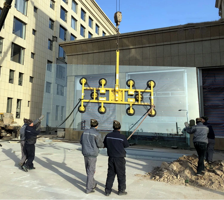 600kgs 800kgs 1000kgs 글라스 진공 흡착을 로딩하는 장비를 높이는 자동 외팔보 크레인 유리 끼우기는 들치기들을 잔 모양으로 만듭니다 2