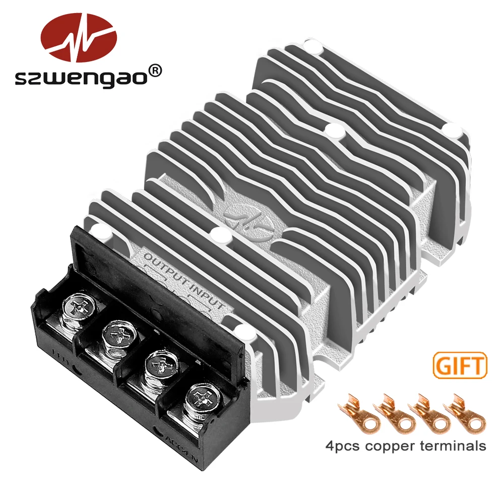 고출력 24V ~ 13.8V 벅 컨버터 50A 60A 터미널형 전압 조정기 전력 변압기