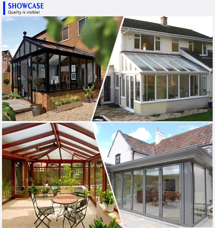 Prefab Curved House Extension Veranda Metal Frame Conservatory Custom ...