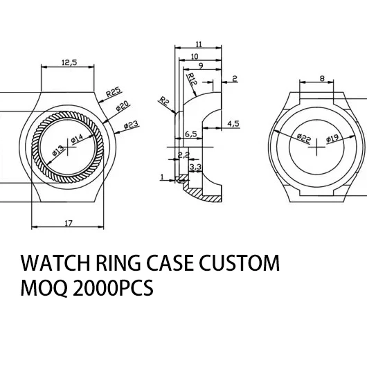 Y2K Minimalist Ring Watch - Stylish Quartz Steel Timepiece