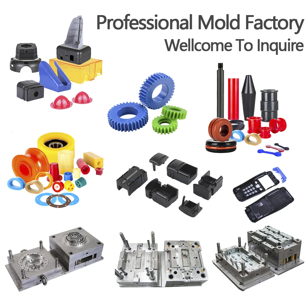 Rubber Inject Molding Injection Moulded Rubber Spring Solid Neoprene Rubber Cylinders