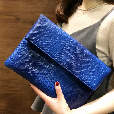 HYLong Women's Fashion Retro Snake Skin Envelope Bag Clutch Purse