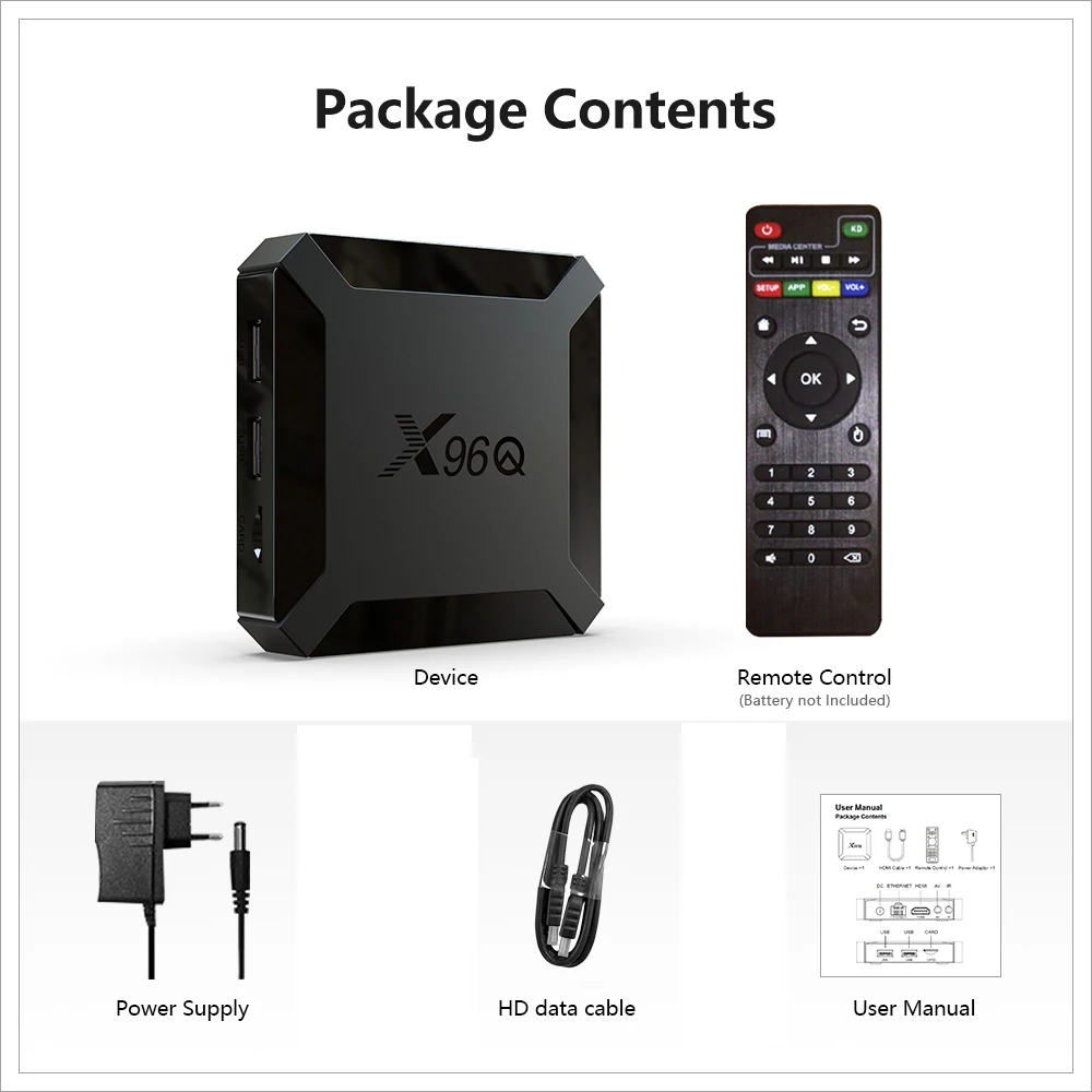 Factory Price Smart Tv Box Itv Android 10.0 X96Q Allwinner H313 Tvbox Set Top Box