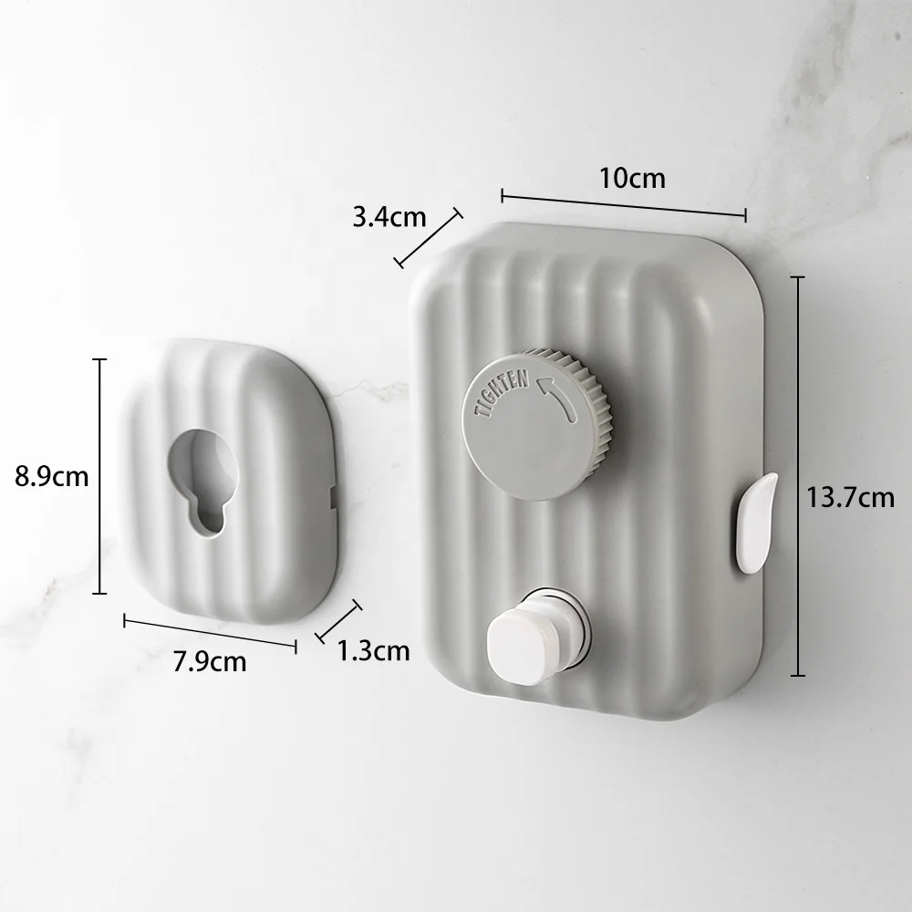 New Design 4.2m Retractable Clothesline Free Balcony Shrinkable Outdoor Dryer Rack Hotel Laundry Storage Drying Rack Cloth