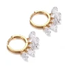 Pendientes de oro amarillo de 18k con diamantes de laboratorio
