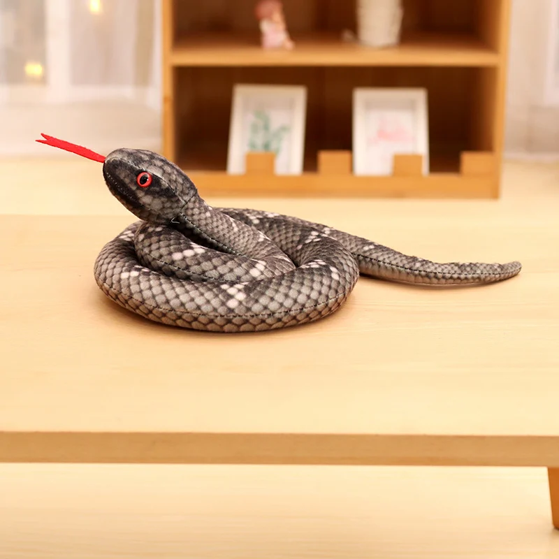 Soft Snake Pattern Toy Lifelike Plush for Kids Gifts