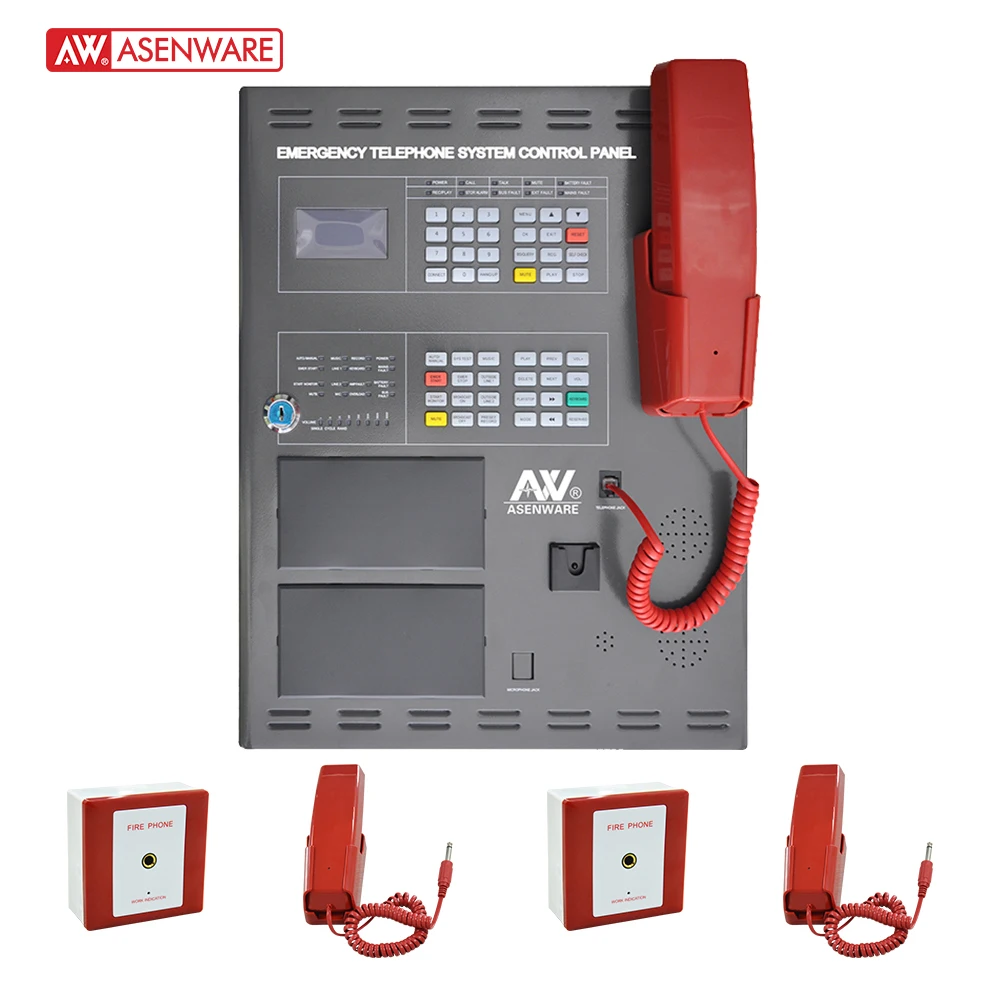 Addressable Fire Telephone Panel 99 Code Address Fire Accident Emergency Evacuation