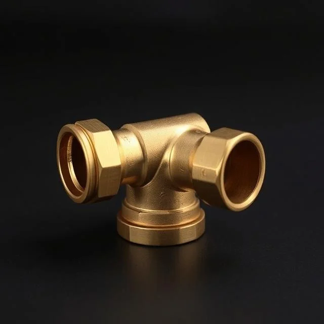 Solid Brass Compression Fitting Durable and Long Lasting Pipe Joint for Air Gas Water and Oil Lines Pipe Fittings