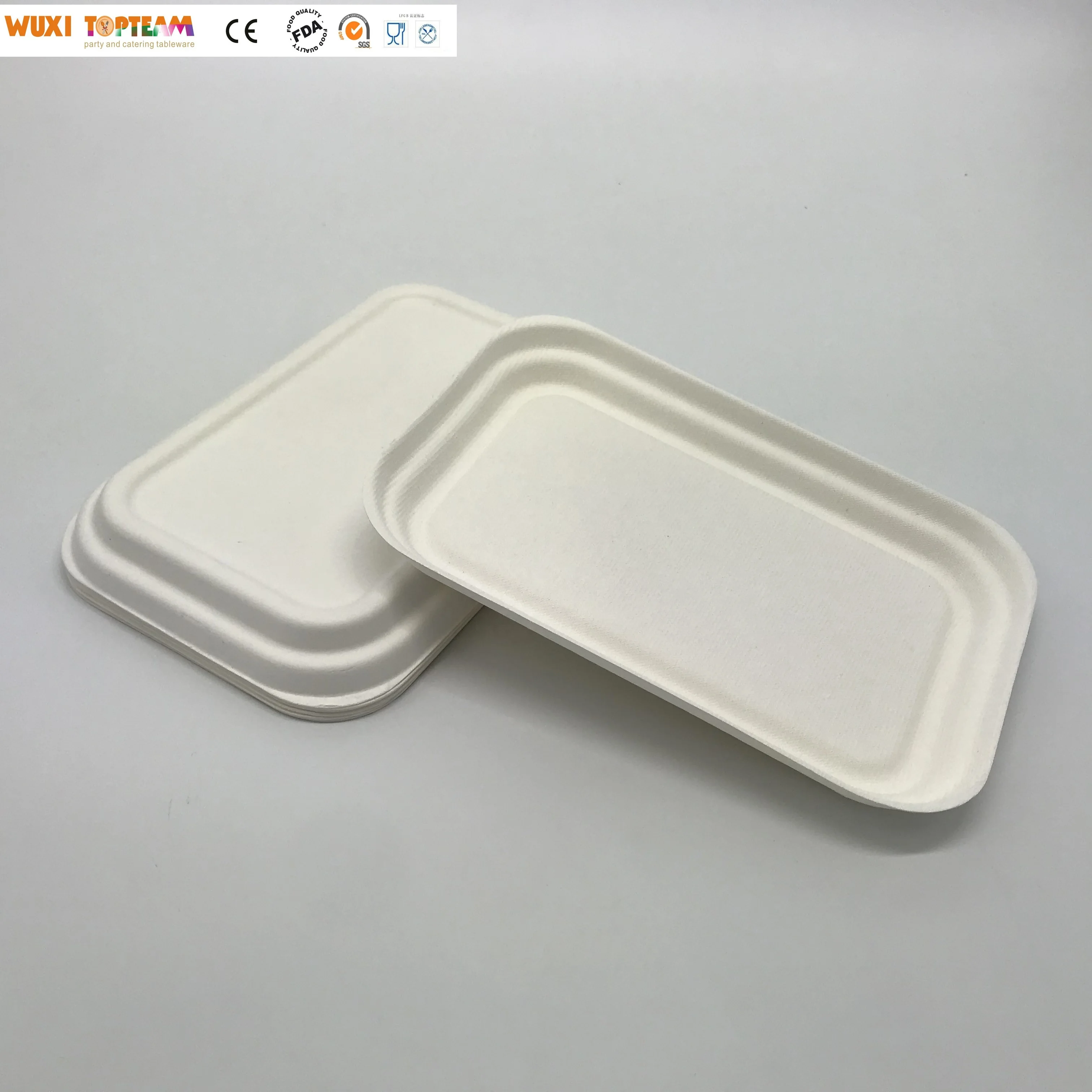 Брендовые пищевые контейнеры Topteam с высоким содержанием сахара, одноразовые контейнеры для хранения целлюлозы, багасса, Ланч-бокс