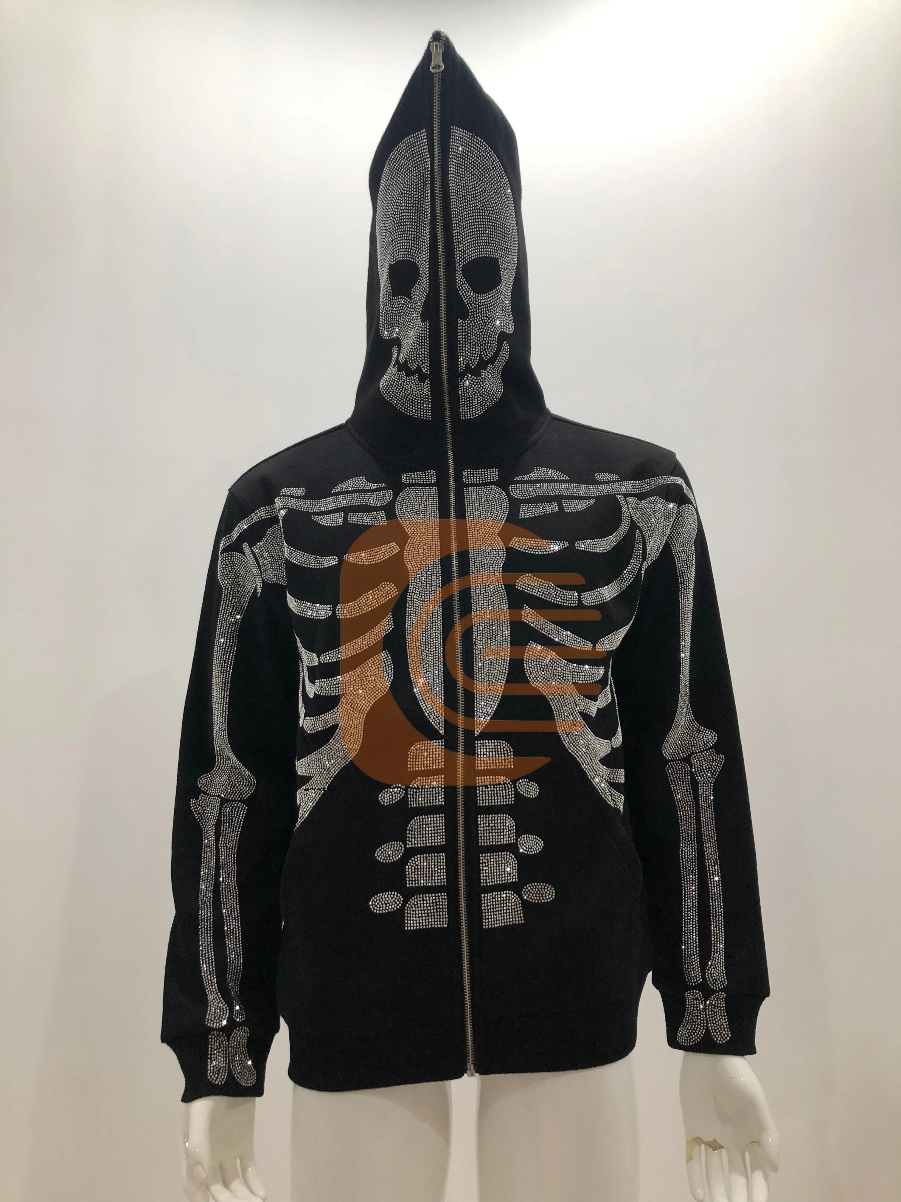 Skeleton hoodie rust фото 44
