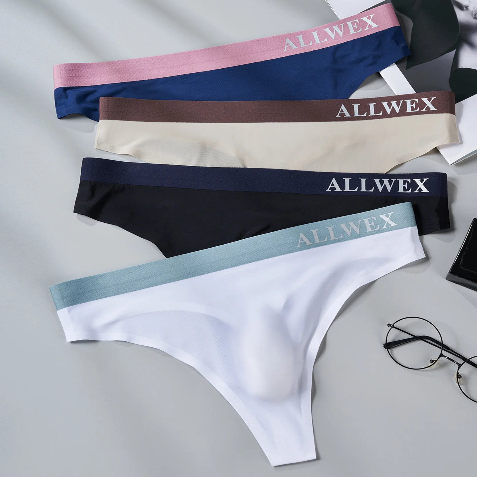 thumbnail image 2 of Men’s Ice Silk G-String Briefs – Low Rise, Breathable, Multicolor Underwear 2 of 5