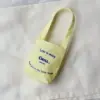 Literary canvas bag-yellow-10-20cm universal