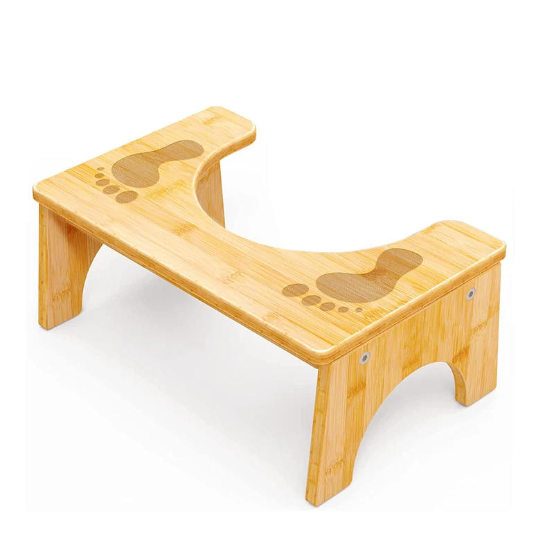Wholesale Modern Bamboo Toilet Squat Stool Portable Step for Adults & Kids in Apartment Bathrooms