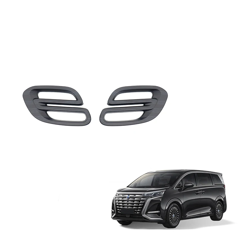 Front Air Vent Cover for Denza D9 Accessory ABS Wood Pattern Air Condition Switch Panel Trim Auto Interior Accessories